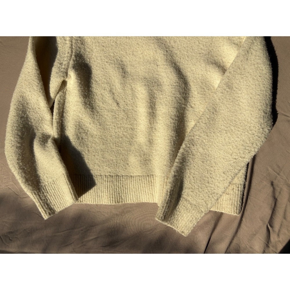 Zara Kids Cream Knit Button Front Cardigan Sweater Off White Size 9-10 Years - Picture 9 of 11